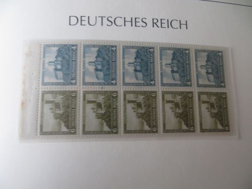 Sammlung Zusammendrucke bzw Heftchenblätter Deutsches Reich - Bund hoher KatWert