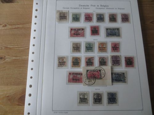 Sammlung Besetzung 1914-1918 mit diversen Gebieten incl etwas Kolonien dabei