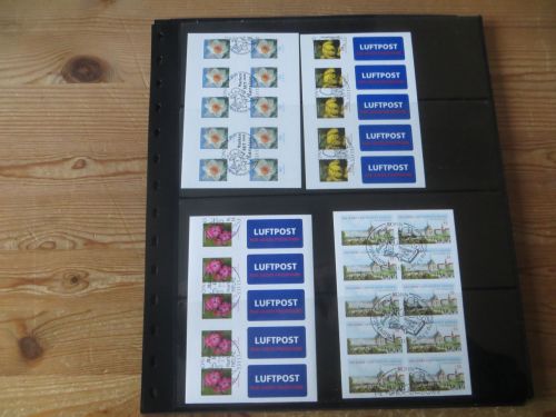 Bund Sammlung Folienblätter ab F 1 bis 61 kompl. sehr hoher Kat + Nominale gest.