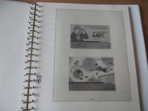 Bund Lindner Binder mit Schuber + Vordrucke für Markenheftchen Euro 2011-2015