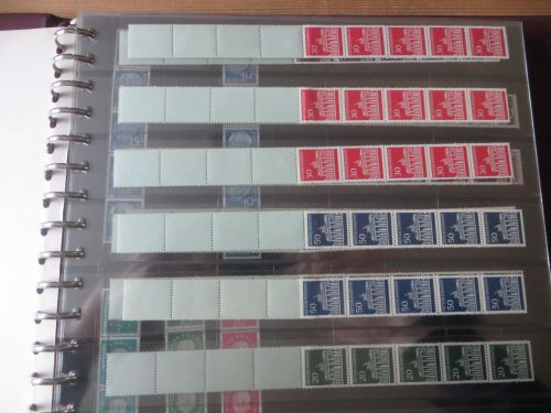 Bund Spezial Sammlung Rollenmarken ab Heuss in 3 Bindern absolute Fundgrube !!!