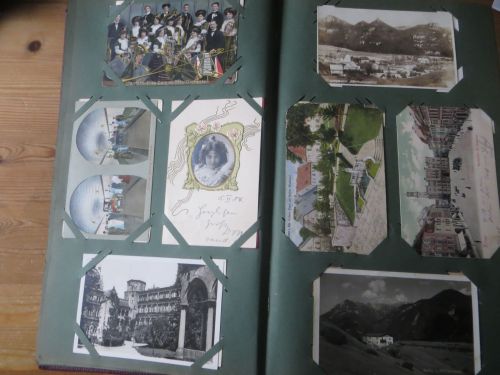 Ansichtskarten Sammlung 1008 Stück im Jugendstilalbum sehr inter. + vielfältig