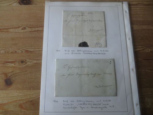 Altdeutschland Thurn & Taxis Langenholzhausen Lippe Detmold gute Briefe Sammlung 6