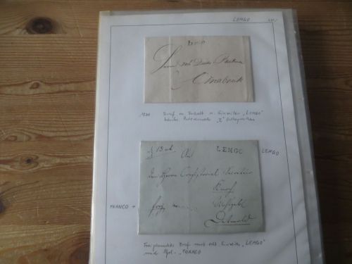 Altdeutschland Thurn & Taxis Lemgo Lippe Detmold gute Briefe Sammlung 22 alten