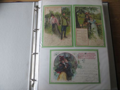 Nachlass Ansichtskarten starke Sammlung von ca. 96 alten AK Liebe