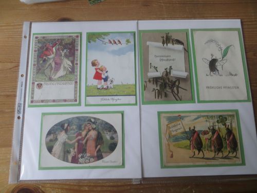 Pfingsten Nachlass Ansichtskarten Luxus Sammlung gesamt ca. 136 alten Farbkarten
