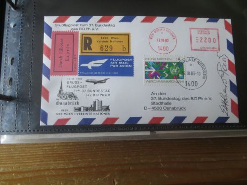 Flugpost Deutschland Europa Übersee inter. Sammlung oft 50-60er Jahre 150 St