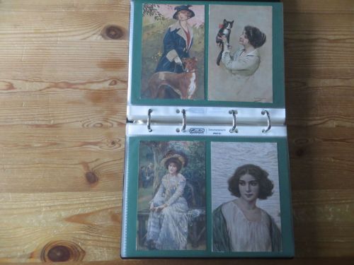 Ansichtskarten gute Sammlung Motiv Frauen bzw. Mann + Frau + Kinder 74 Ak oft Jugendstil