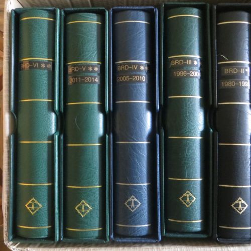 Bundesrepublik Sammlung Nachlass 5 Bände Leuchtturm Vordrucke 1980-2016 NP 1.100,00