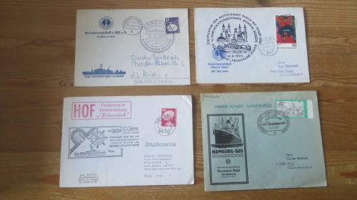 Schiffspost Briefe Sammlung aus Nachlass gesamt 27 Belege Marine Schiffe