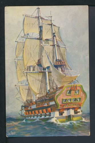 Ansichskarte Schiffe Schifffahrt Hansa Kriegsschiff Der Friede um 1600 Marine