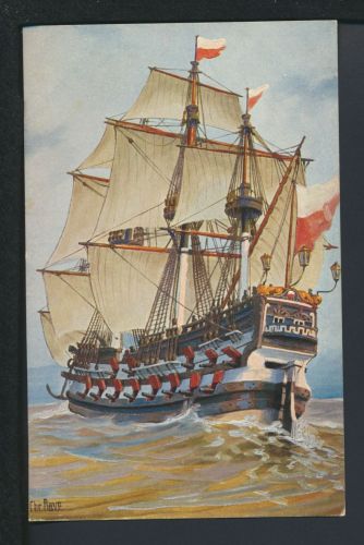 Ansichskarte Schiffe Schifffahrt Lübecker Kriegsschiff Löwe 16 Jahrhundert