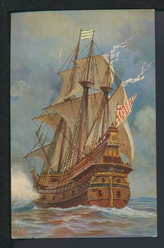 Ansichskarte Schiffe Schifffahrt Kriegsschiff 16 Jahrhundert Marine Galerie