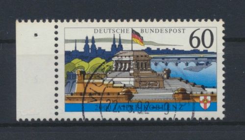 Bund 1583 x ohne Fluoreszenz 2000 Jahre Koblenz gestempelt Rand 1992 KatW 35,00