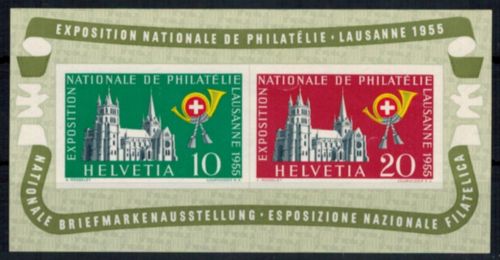 Schweiz Block 15 Nationale Briefmarkenausstellung Lausanne Luxus postfrisch 100,00
