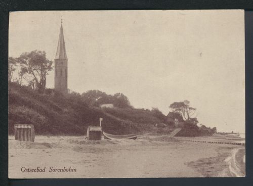 Ansichtskarte Sorenbohm Sarbinovo Ostgebiete Polen Pommern Kirchturm