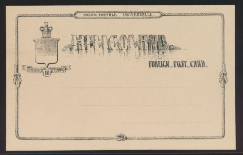 Altdeutschland Helgoland Ganzsache 1879 ungebraucht