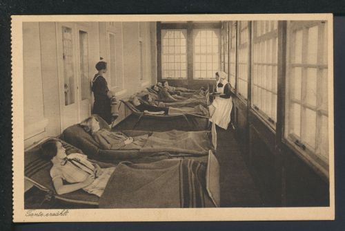 Ansichtskarte Großmöllen Kr. Köslin Koszalin Ostgebiete Polen Pommern Kinderheim