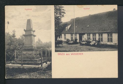 Ansichtskarte Wusseken Osieki Kr. Köslin Koszalin Ostgebiete Polen Pommern