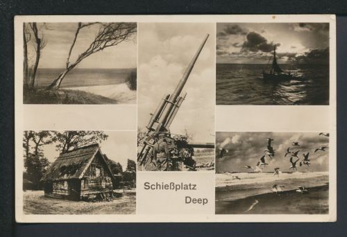 Ansichtskarte Deep Kr. Köslin Koszalin Ostgebiete Polen Pommern Schießplatz