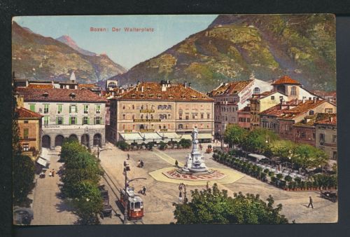 Ansichtskarte Bozen Südtirol Italien Walterplatz