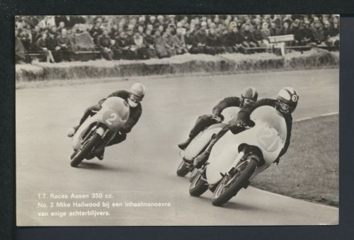Sport Foto Ansichtskarte Motorrad Rennen TT Assen 1967 Winschote Niederlande