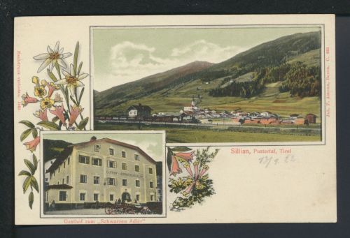 Ansichtskarte Silian Pustertal Tirol Österreich Gasthof Zum Schwarzen Adler