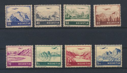 Schweiz 387-394 Flugpost 1941 Luxus postfrisch KatWert 100,00