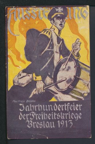 Deutsches Reich Privatganzsache Breslau Schlesien Freiheitskriege mit inter. SST