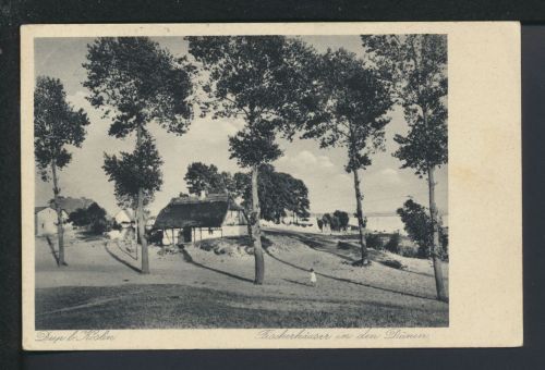 Ansichtskarte Deep Czajcze Kreis Köslin Ostgebiete Polen Pommern Fischerhäuser Dünen