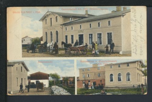 Ansichtskarte Bast Łekno Kr. Köslin Koszalin Ostgebiete Polen Pommern Lützow