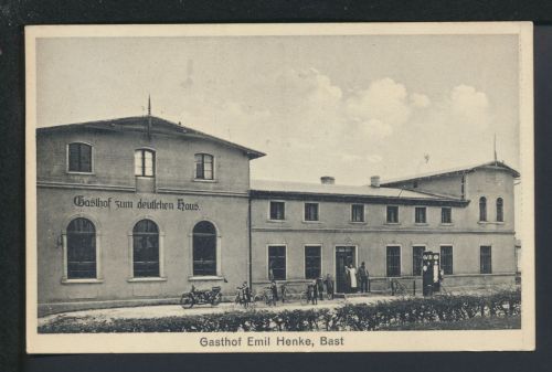 Ansichtskarte Bast Łekno Kr. Köslin Koszalin Ostgebiete Polen Pommern Darmstadt