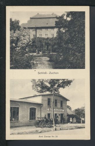 Ansichtskarte Schloss Zuchen Zarnow Sianow Ostgebiete Polen Pommern
