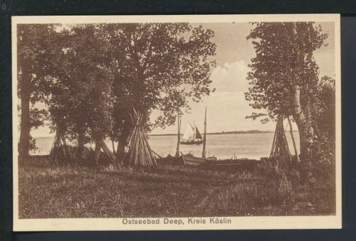 Ansichtskarte Deep Mrzeżyno Kr. Köslin Koszalin Ostgebiete Polen Pommern