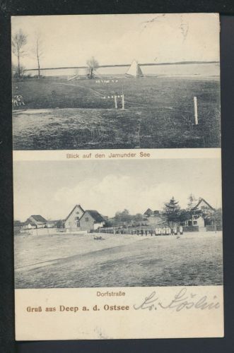 Ansichtskarte Deep Mrzeżyno Kr. Köslin Koszalin Ostgebiete Polen Pommern
