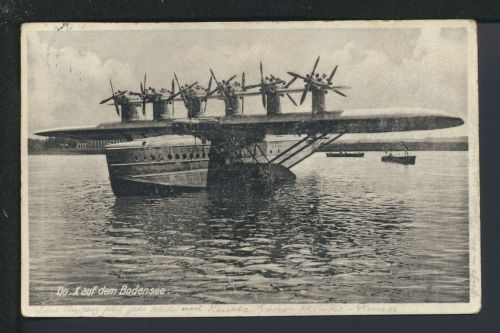 Ansichtskarte Flugpost Dornier Flugboot Großflugschiff Do X Deutsches Reich