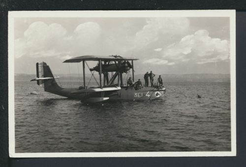 Ansichtskarte Flugzeug Historisch Flugboot Marine Frankreich