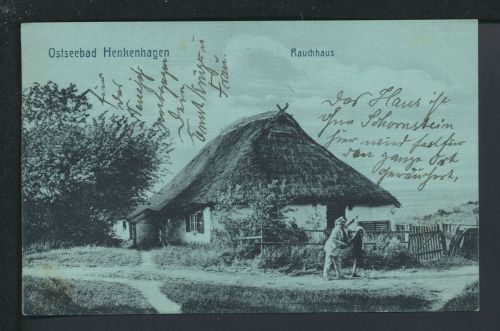 Ansichtskarte Henkenhagen Ostgebiete Polen Pommern Rauchhaus Mariendorf