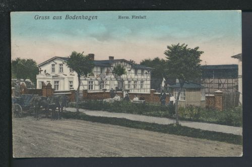 Ansichtskarte Bodenhagen Bagicz Ostgebiete Polen Pommern Hannover