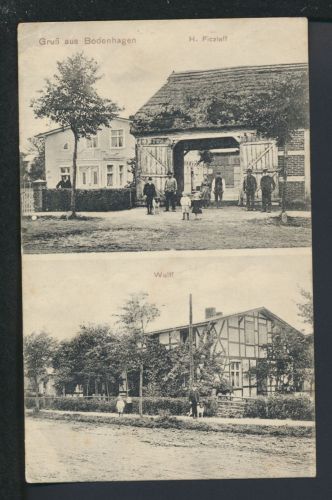 Ansichtskarte Bodenhagen Bagicz Ostgebiete Polen Pommern Ruhlsdorf Brandenburg