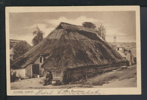 Ansichtskarte Horst Niechorze Ostgebiete Polen Pommern Altes Rauchhaus Berlin