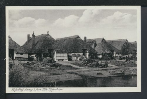 Ansichtskarte Kamp Kępa Ostgebiete Polen Pommern Fischerdorf