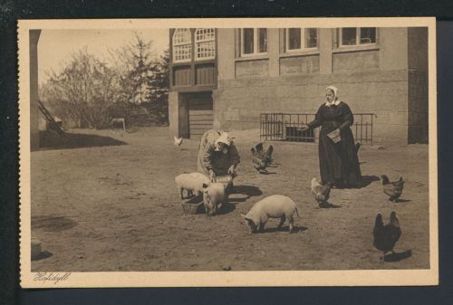 Ansichtskarte Großmöllen Kr. Köslin Koszalin Ostgebiete Polen Pommern Kinderheim