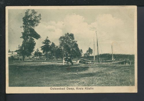 Ansichtskarte Deep Mrzeżyno Kr. Köslin Koszalin Ostgebiete Polen Pommern Berlin