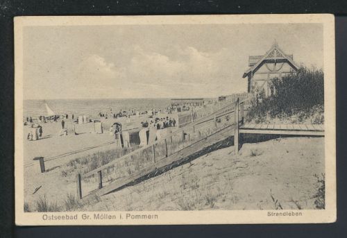 Ansichtskarte Großmöllen Mielno Kr. Köslin Koszalin Ostgebiete Polen Pommern