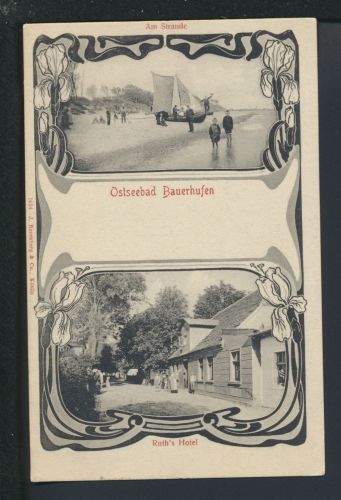 Ansichtskarte Bauerhufen Chłopy Kr. Köslin Koszalin Ostgebiete Polen Pommern