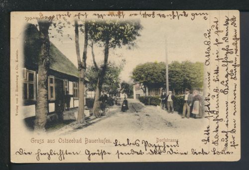 Ansichtskarte Bauerhufen Chłopy Kr. Köslin Koszalin Ostgebiete Polen Pommern