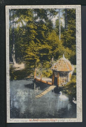 Ansichtskarte Köslin Koszalin Ostgebiete Polen Pommern Schwanenhaus