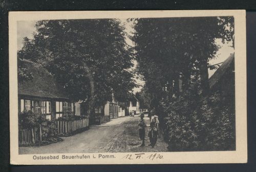 Ansichtskarte Bauerhufen Chłopy Kr. Köslin Koszalin Ostgebiete Polen Pommern