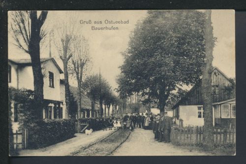 Ansichtskarte Bauerhufen Chłopy Kr. Köslin Koszalin Ostgebiete Polen Pommern